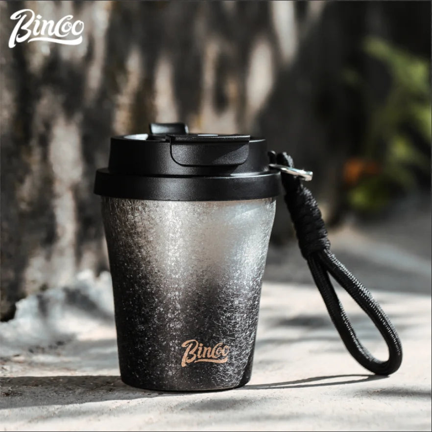 Bincoo 280ml Double Wall Ceramic Lined Travel Mug Car