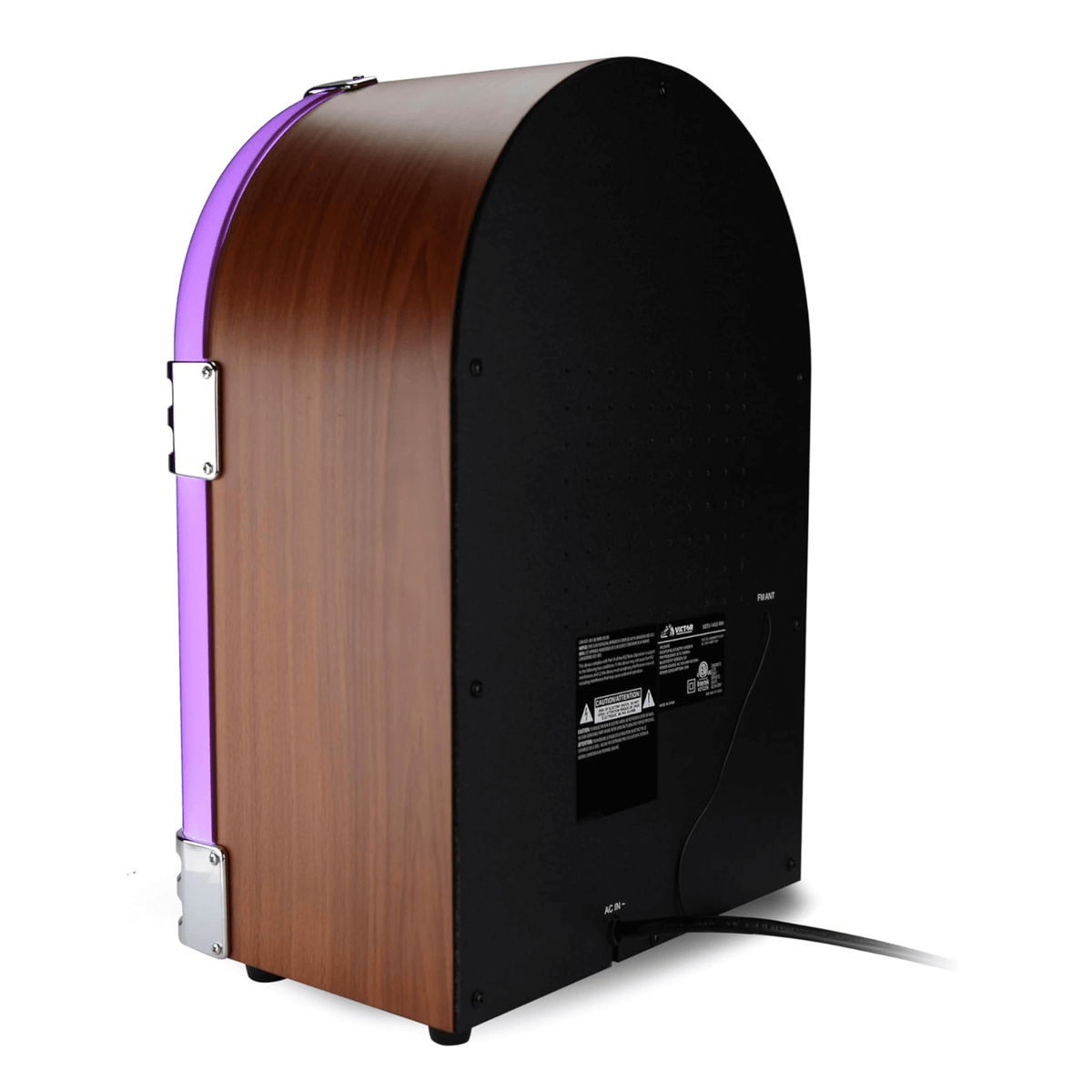 Victor Wilshire Bluetooth LED Jukebox Mahogany - Refurbished
